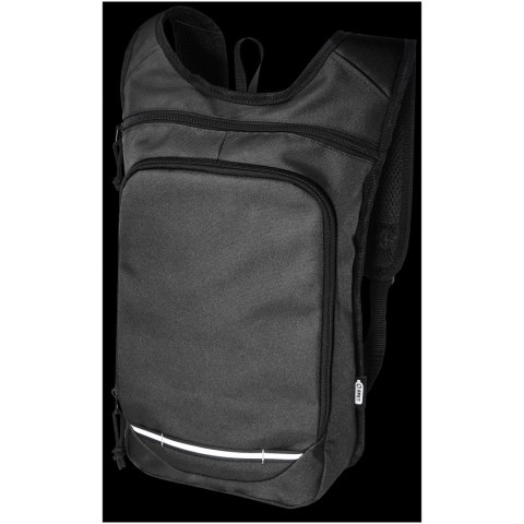 Trails plecak outdorowy, certyfikat GRS, tworzywo RPET, 6,5 l czarny Trails plecak outdorowy, certyfikat GRS, tworzywo RPET, 6,5 l czarny