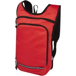 Trails plecak outdorowy, certyfikat GRS, tworzywo RPET, 6,5 l czerwony