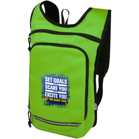 Trails plecak outdorowy, certyfikat GRS, tworzywo RPET, 6,5 l limonka Trails plecak outdorowy, certyfikat GRS, tworzywo RPET, 6,5 l limonka
