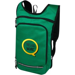 Trails plecak outdorowy, certyfikat GRS, tworzywo RPET, 6,5 l zielony