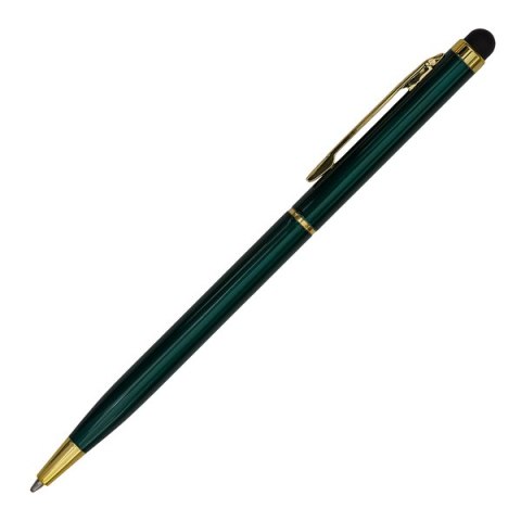 Długopis aluminiowy Touch Tip Gold, ciemnozielony Długopis aluminiowy Touch Tip Gold, ciemnozielony