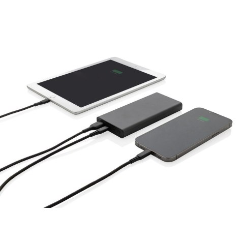 Szybki power bank 10000 mAh Terra, aluminium z recyklingu Szybki power bank 10000 mAh Terra, aluminium z recyklingu