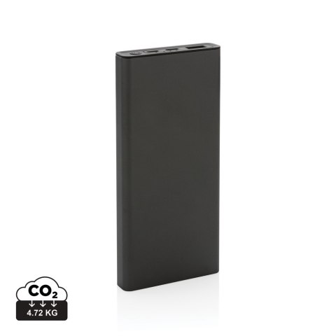 Szybki power bank 10000 mAh Terra, aluminium z recyklingu Szybki power bank 10000 mAh Terra, aluminium z recyklingu