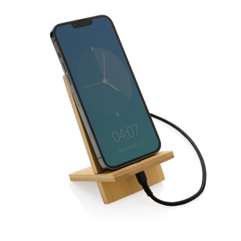 Bambusowy stojak na telefon Bambusowy stojak na telefon