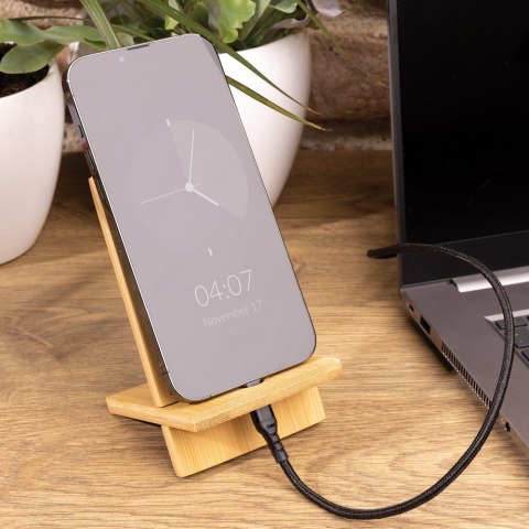 Bambusowy stojak na telefon Bambusowy stojak na telefon