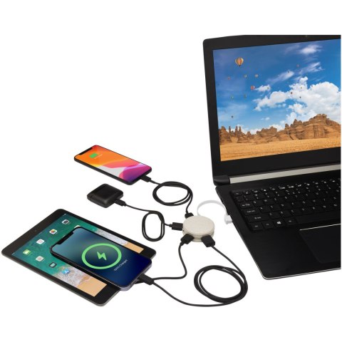 Kenzu koncentrator USB ze słomy pszennej piasek pustyni Kenzu koncentrator USB ze słomy pszennej piasek pustyni