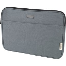 Joey 14-calowe etui na laptopa z płótna z recyklingu z certyfikatem GRS, o pojemności 2 l szary