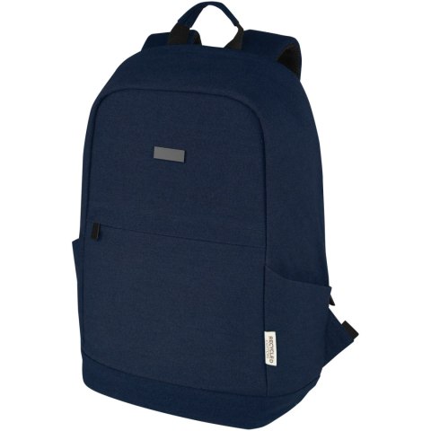 Joey 15,6-calowy plecak na laptopa z płótna z recyklingu z certyfikatem GRS o pojemności 18 l granatowy Joey 15,6-calowy plecak na laptopa z płótna z recyklingu z certyfikatem GRS o pojemności 18 l granatowy