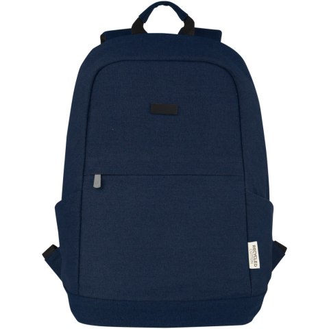 Joey 15,6-calowy plecak na laptopa z płótna z recyklingu z certyfikatem GRS o pojemności 18 l granatowy Joey 15,6-calowy plecak na laptopa z płótna z recyklingu z certyfikatem GRS o pojemności 18 l granatowy