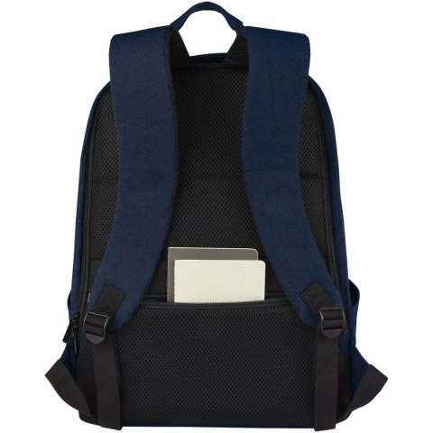 Joey 15,6-calowy plecak na laptopa z płótna z recyklingu z certyfikatem GRS o pojemności 18 l granatowy Joey 15,6-calowy plecak na laptopa z płótna z recyklingu z certyfikatem GRS o pojemności 18 l granatowy