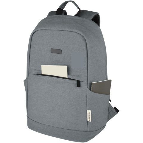 Joey 15,6-calowy plecak na laptopa z płótna z recyklingu z certyfikatem GRS o pojemności 18 l szary Joey 15,6-calowy plecak na laptopa z płótna z recyklingu z certyfikatem GRS o pojemności 18 l szary