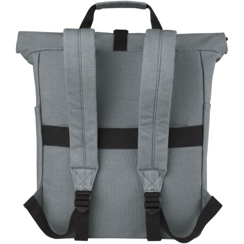 Joey 15-calowy plecak na laptopa z płótna z recyklingu z certyfikatem GRS o pojemności 15 l szary Joey 15-calowy plecak na laptopa z płótna z recyklingu z certyfikatem GRS o pojemności 15 l szary