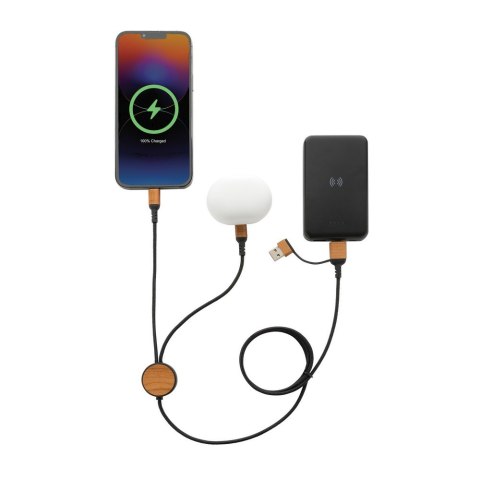 Kabel do ładowania 6 w 1 Ohio, plastik z recyklingu Kabel do ładowania 6 w 1 Ohio, plastik z recyklingu
