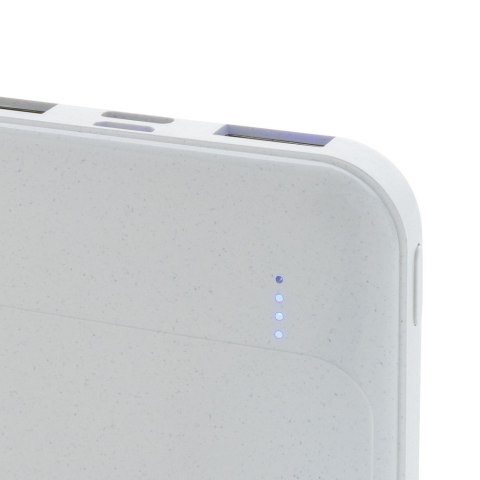 Power bank 5000 mAh, plastik z recyklingu Power bank 5000 mAh, plastik z recyklingu