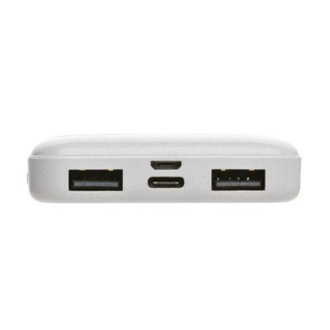 Power bank 5000 mAh, plastik z recyklingu Power bank 5000 mAh, plastik z recyklingu