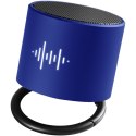 Głośnik z podświetlanym logo SCX.design S26 reflex blue, czarny