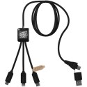 SCX.design C45 kabel 5 w 1 z tworzywa PET pochodzącego z recyklingu umożliwiający transfer danych czarny