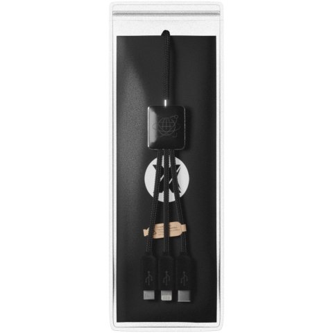 SCX.design C45 kabel 5 w 1 z tworzywa PET pochodzącego z recyklingu umożliwiający transfer danych czarny SCX.design C45 kabel 5 w 1 z tworzywa PET pochodzącego z recyklingu umożliwiający transfer danych czarny