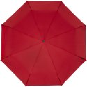 Składany wiatroodporny parasol 51 cm z PET z recyklingu Birgit czerwony