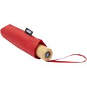 Składany wiatroodporny parasol 51 cm z PET z recyklingu Birgit czerwony
