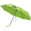 Składany wiatroodporny parasol 51 cm z PET z recyklingu Birgit zielony limonkowowy
