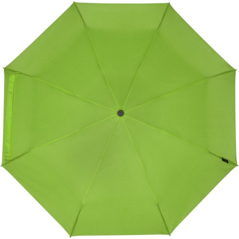 Składany wiatroodporny parasol 51 cm z PET z recyklingu Birgit zielony limonkowowy Składany wiatroodporny parasol 51 cm z PET z recyklingu Birgit zielony limonkowowy