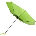 Składany wiatroodporny parasol 51 cm z PET z recyklingu Birgit zielony limonkowowy