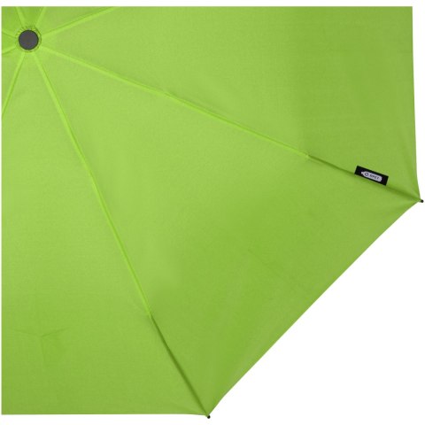 Składany wiatroodporny parasol 51 cm z PET z recyklingu Birgit zielony limonkowowy Składany wiatroodporny parasol 51 cm z PET z recyklingu Birgit zielony limonkowowy