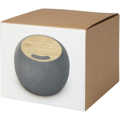 Ecofiber głośnik Bluetooth® z bambusa/RPET i bezprzewodowa ładowarka indukcyjna piasek pustyni, szary Ecofiber głośnik Bluetooth® z bambusa/RPET i bezprzewodowa ładowarka indukcyjna piasek pustyni, szary