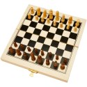 King drewniany zestaw szachowy piasek pustyni