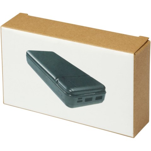 Loop powerbank o pojemności 20 000 mAh z tworzyw sztucznych pochodzących z recyklingu czarny