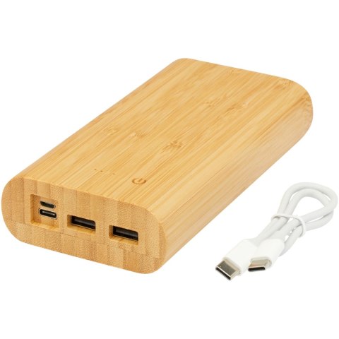 Powerbank Tulda o pojemności 20,000 mAh wykonany z bambusa piasek pustyni Powerbank Tulda o pojemności 20,000 mAh wykonany z bambusa piasek pustyni
