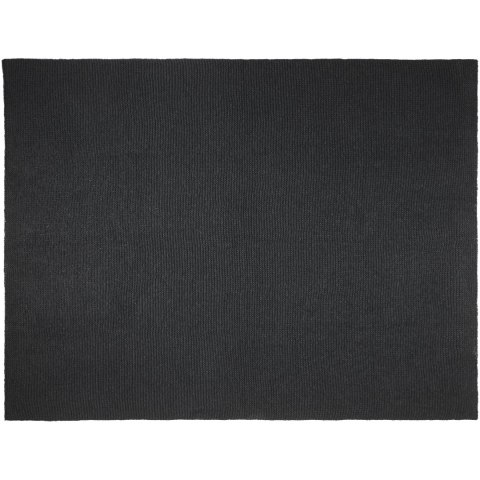 Suzy koc z dzianiny poliestrowej z certyfikatem GRS o wymiarach 150 x 120 cm czarny Suzy koc z dzianiny poliestrowej z certyfikatem GRS o wymiarach 150 x 120 cm czarny