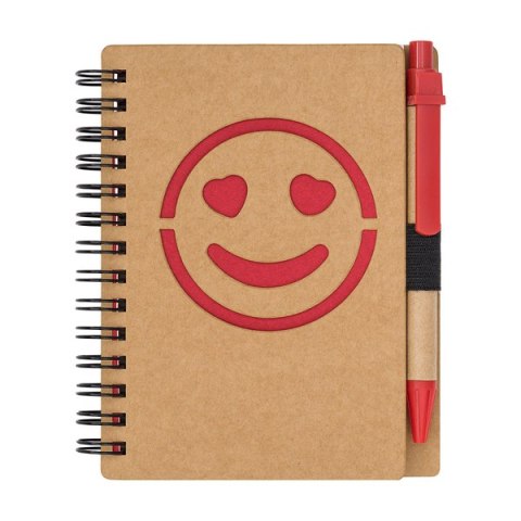 Notes gładki Smile, czerwony Notes gładki Smile, czerwony