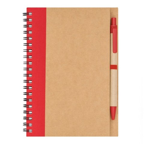 Notes z długopisem Dalvik, czerwony Notes z długopisem Dalvik, czerwony