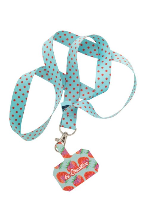 Personalizowana smycz/uchwyt na telefon RPET Personalizowana smycz/uchwyt na telefon RPET