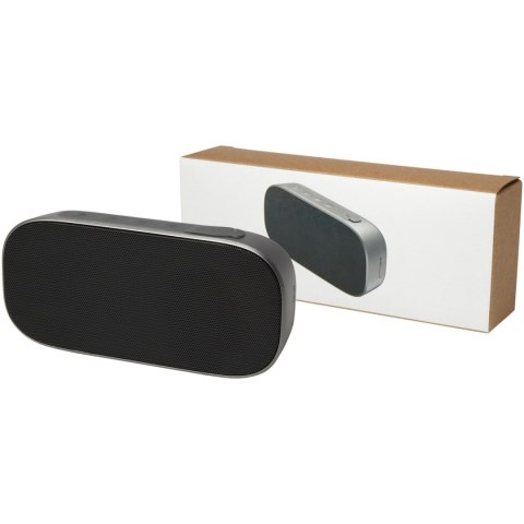 Stark 2.0 głośnik Bluetooth® IPX5 5 W z tworzyw sztucznych pochodzących z recyklingu srebrny, czarny Stark 2.0 głośnik Bluetooth® IPX5 5 W z tworzyw sztucznych pochodzących z recyklingu srebrny, czarny