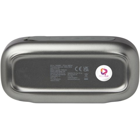 Stark 2.0 głośnik Bluetooth® IPX5 5 W z tworzyw sztucznych pochodzących z recyklingu srebrny, czarny Stark 2.0 głośnik Bluetooth® IPX5 5 W z tworzyw sztucznych pochodzących z recyklingu srebrny, czarny