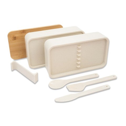 Victor lunch box podwójny, beżowy Victor lunch box podwójny, beżowy