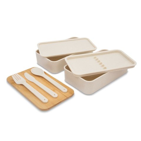 Victor lunch box podwójny, beżowy Victor lunch box podwójny, beżowy