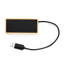 Bambusowy hub USB i USB-C