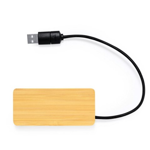 Bambusowy hub USB i USB-C Bambusowy hub USB i USB-C