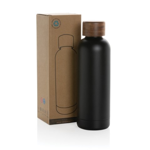 Butelka termiczna 500 ml Wood, stal nierdzewna z recyklingu Butelka termiczna 500 ml Wood, stal nierdzewna z recyklingu