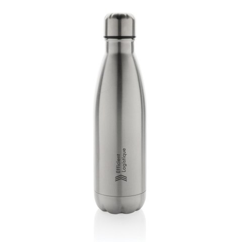 Butelka sportowa 500 ml Eureka, stal nierdzewna z recyklingu Butelka sportowa 500 ml Eureka, stal nierdzewna z recyklingu