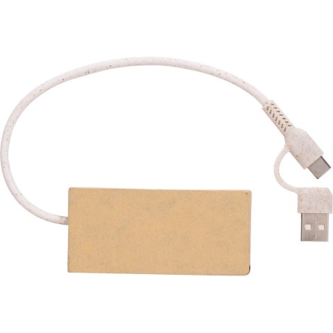 Hub USB 2.0 z papieru z recyklingu Hub USB 2.0 z papieru z recyklingu