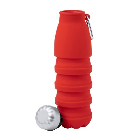 Składana butelka sportowa 550 ml z karabińczykiem Składana butelka sportowa 550 ml z karabińczykiem