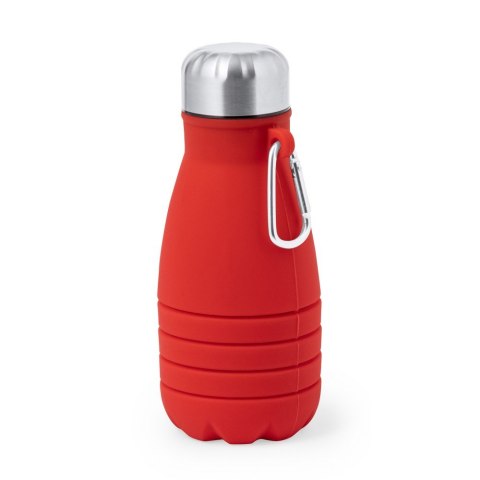 Składana butelka sportowa 550 ml z karabińczykiem Składana butelka sportowa 550 ml z karabińczykiem