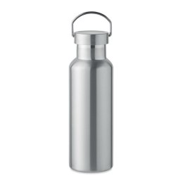 Butelka podwójna ścianka500 ml srebrny mat