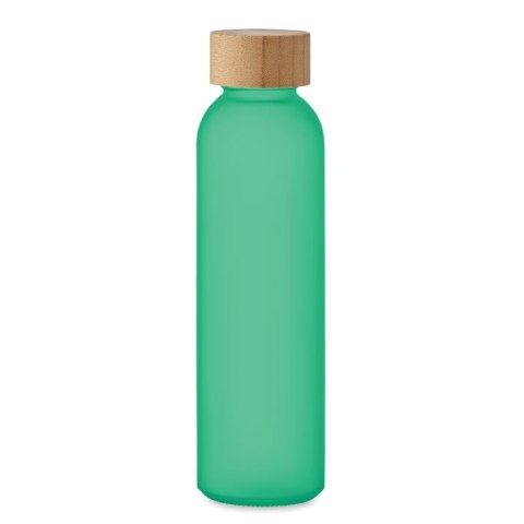 Butelka z matowego szkła500 ml przezroczysty zielony