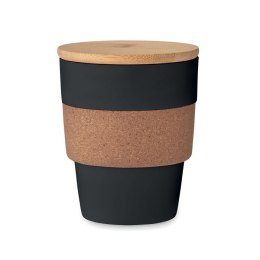 Kubek z PP z recyklingu 300 ml czarny